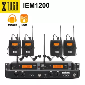 Xtuga IEM1200 4 Bodypacks Inexpensive Best Personal In Ear Monitor System Xtuga IEM1200 4 Bodypacks Inexpensive Best Personal In Ear Monitor System