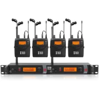 【イヤモニ】イヤーモニター・システム XTUGA PW-2080×２ 受信機×４ イヤモニ】イヤーモニター・システム XTUGA PW-2080×2 受信機×4