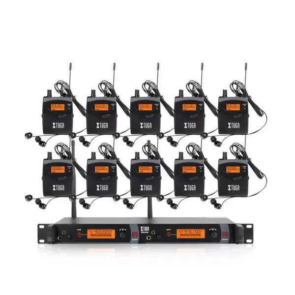 Xtuga Rw2080 - 10 Bodypacks Best Affordable In Ear Monitor System