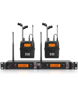Xtuga RW2080 - 2 Bodypack Professional Wireless In Ear Monitor System Xtuga RW2080 - 2 Bodypack Professional Wireless In Ear Monitor System
