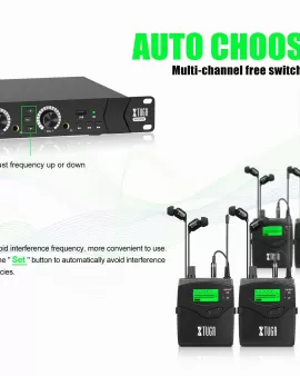 XTUGA RW2090 2 Channel Wireless in Ear Monitor System XTUGA RW2090 2 Channel Wireless in Ear Monitor System