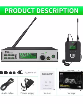 Xtuga Sem100 Stereo Wireless In Ear Personal Monitor System 1 Pack Xtuga Sem100 Stereo Wireless In Ear Personal Monitor System 1 Pack