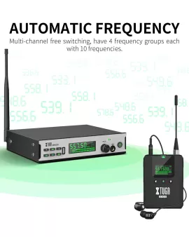 Xtuga Sem100 Stereo Wireless In Ear Personal Monitor System 1 Pack Xtuga Sem100 Stereo Wireless In Ear Personal Monitor System 1 Pack
