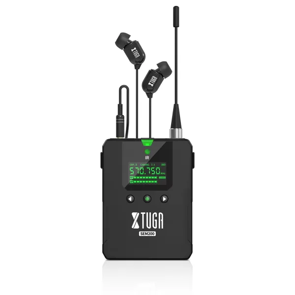 XTUGA SEM200 - 4 Bodypack Stereo Wireless in Ear Monitor System  XTUGA SEM200 - 4 Bodypack Stereo Wireless in Ear Monitor System