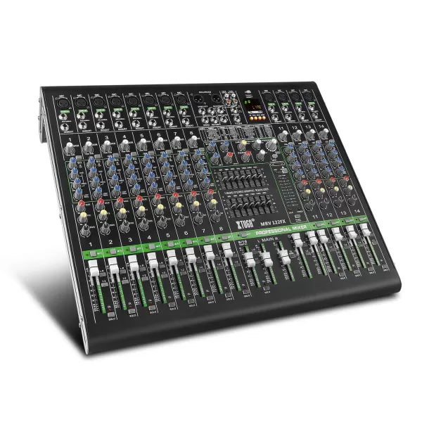 XTUGA MRV122FX 12 Channels Audio Mixer Sound board