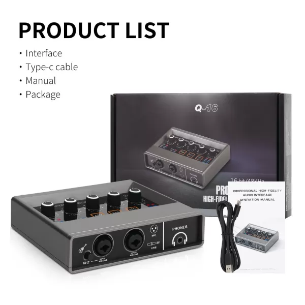 Xtuga Q16 Audio Interface Xtuga Q16 Audio Interface