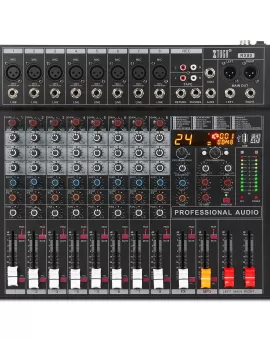 XTUGA RX80 8-Channel Professional Audio Mixer XTUGA RX80 8-Channel Professional Audio Mixer