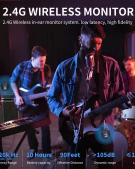 XTUGA J02 2.4G Stereo/Mono Wireless in Ear Monitor System XTUGA J02 2.4G Stereo/Mono Wireless in Ear Monitor System