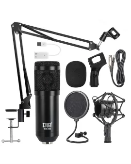 XTUGA BM800 Professional Studio Recording Condenser Microphone Mic Kit