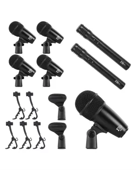 XTUGA MI7 7-Piece Wired Dynamic Drum Mic Kit All Metal XTUGA MI7 7-Piece Wired Dynamic Drum Mic Kit All Metal