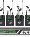 XTUGA SEM200 - 4 Bodypack Stereo Wireless in Ear Monitor System  XTUGA SEM200 - 4 Bodypack Stereo Wireless in Ear Monitor System