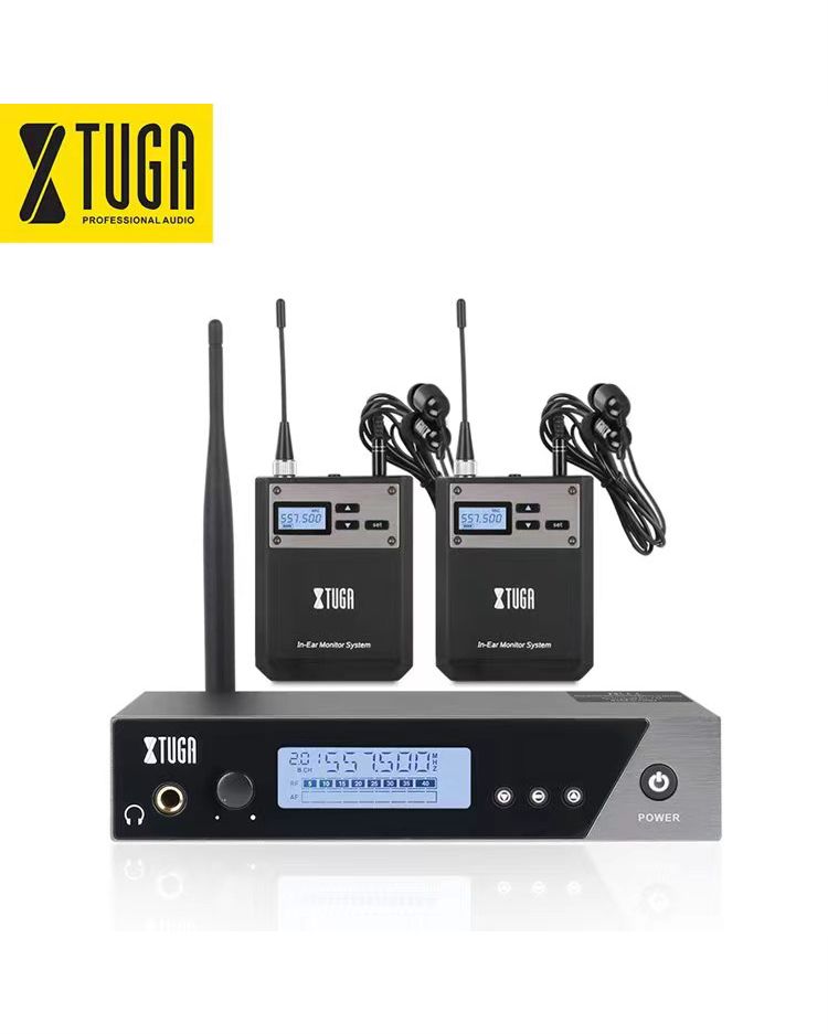 Xtuga IEM1100 Best Affordable In Ear Monitor System 2 Bodypack For